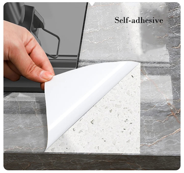 Kitchen Oil-Proof Film Stove Waterproof Moisture-Proof Wallpaper Countertop Self-Adhesiv Cabinet Renovation Tile Marble Sticker