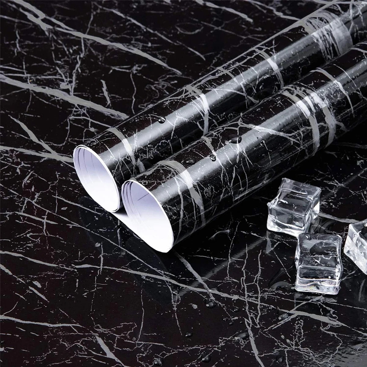 Marble Self-Adhesive Wallpaper – Waterproof Vinyl Contact Paper for Kitchen, Home Decor (40cm/55cm Width)