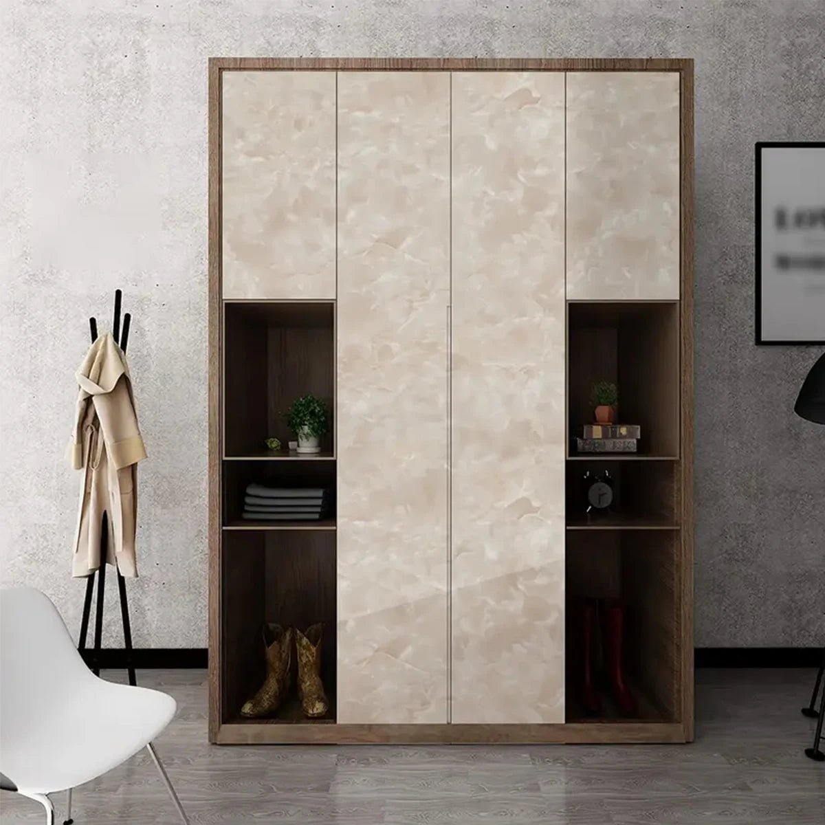 Marble Self-Adhesive Wallpaper – Waterproof Vinyl Contact Paper for Kitchen, Home Decor (40cm/55cm Width)