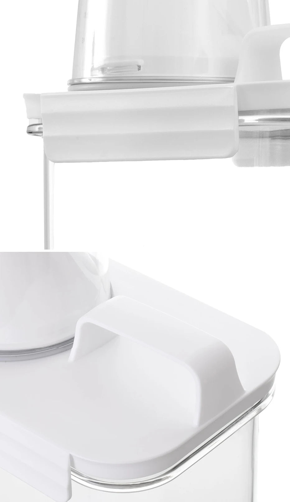 1100/1800/2300Ml Refillable Laundry Detergent Dispenser Empty Tank for Powder Softener Bleach Storage Container with Labels