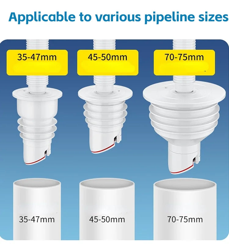 Silicone Sewer Pipe Sealing Ring Anti Odor Sewer Pipe Sealing Ring Water Plug Floor Drain Sewer Seal Stopper Bathroom Accessorie
